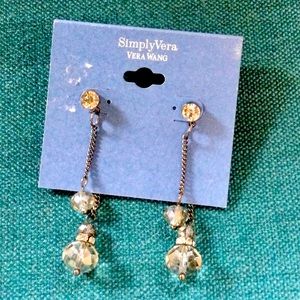 Pretty Vera Wang dangly earrings